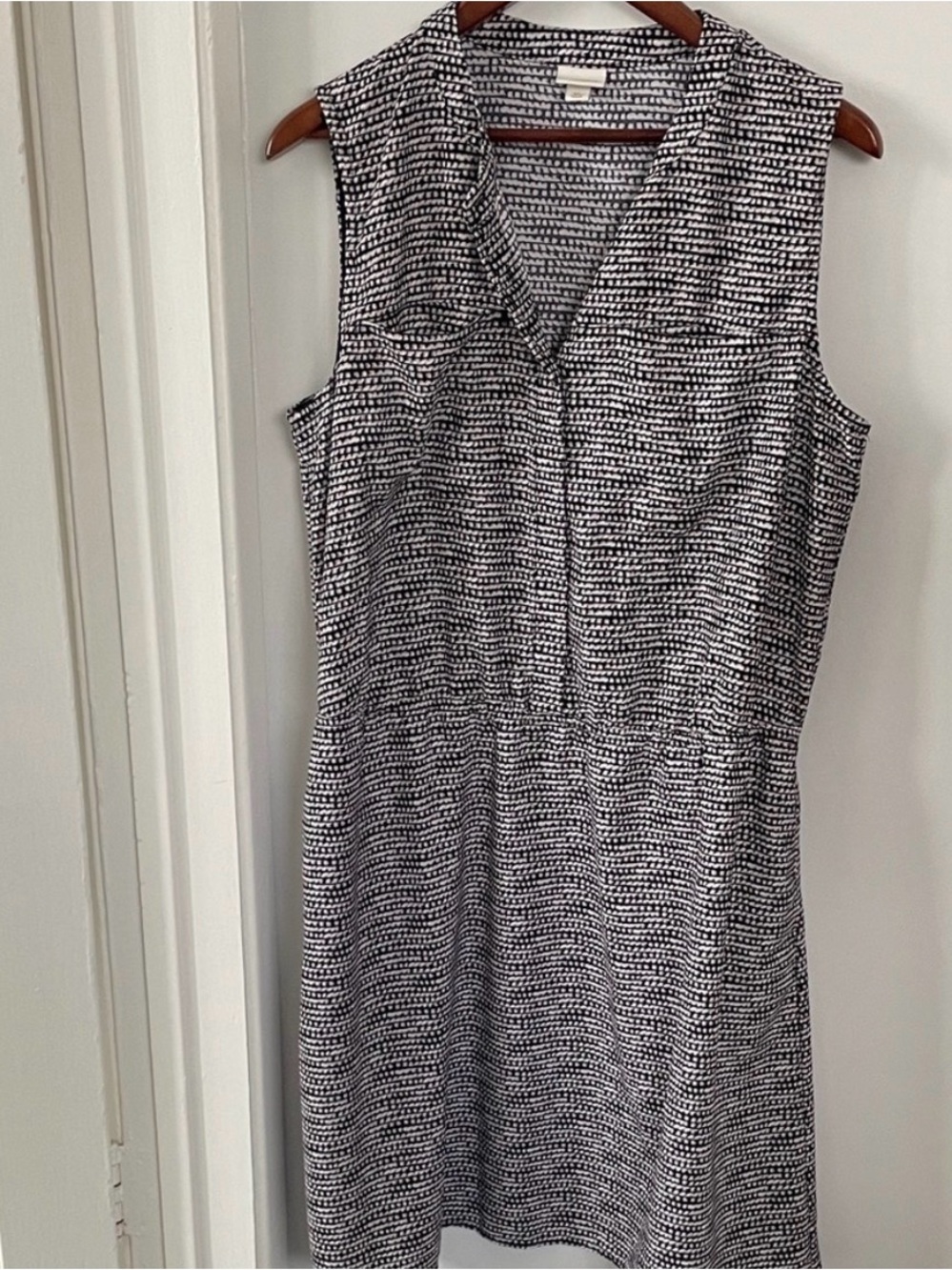 Merona Black and White Geometric Dress size XL